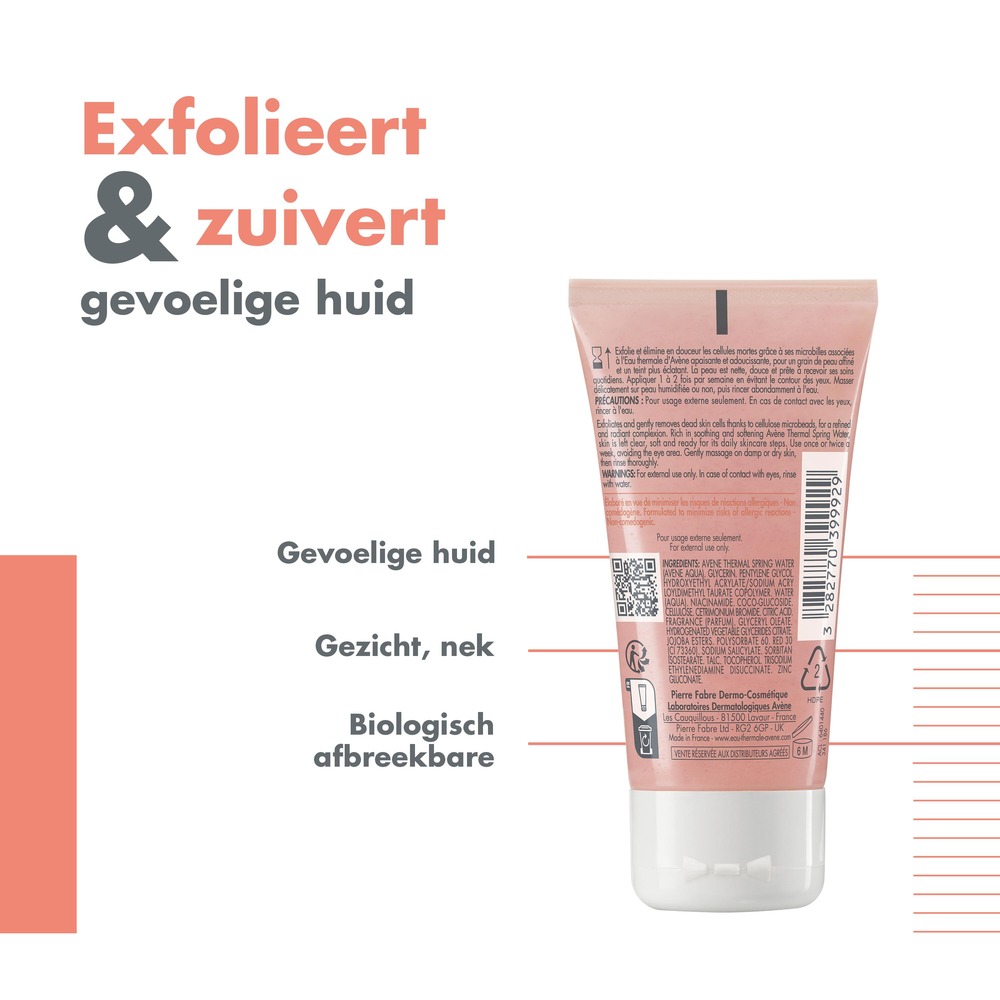 Avène Essentiels Gezichtspeeling Gel 50ml