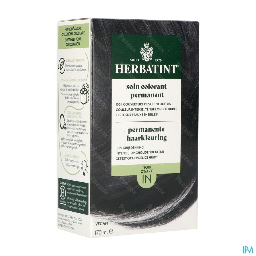 Herbatint 1n Zwart 170ml