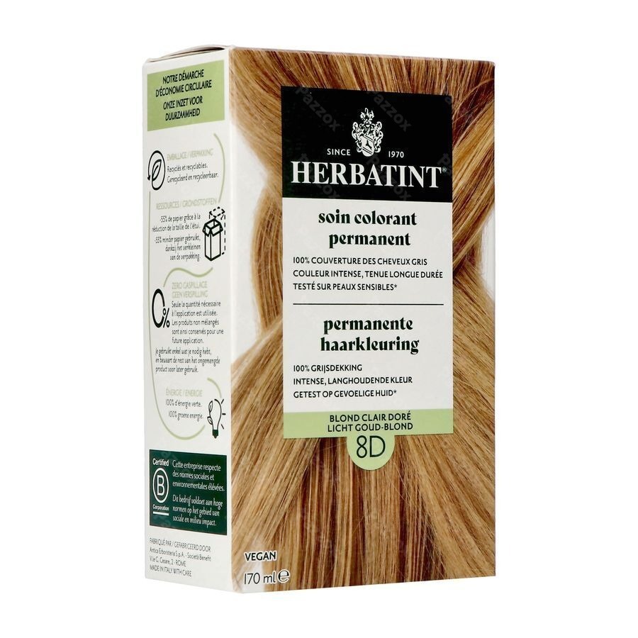Herbatint 8d Licht Goudblond 170ml