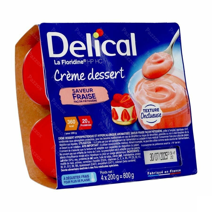Delical Creme Dessert La Floridine Aarbei 4x200g