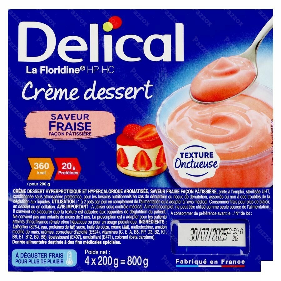 Delical Creme Dessert La Floridine Aarbei 4x200g