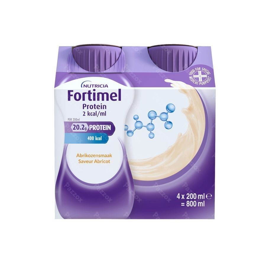 Fortimel Protein 2 Kcal Abrikoos 4x200ml