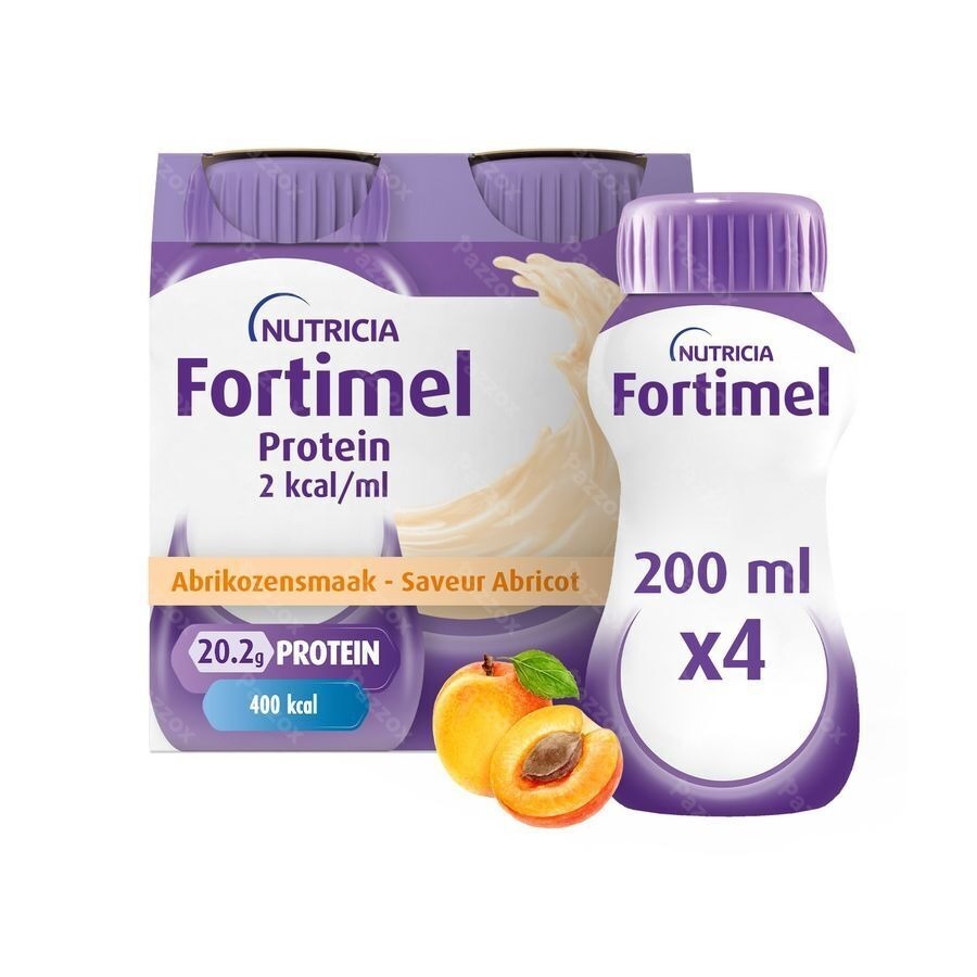 Fortimel Protein 2 Kcal Abrikoos 4x200ml