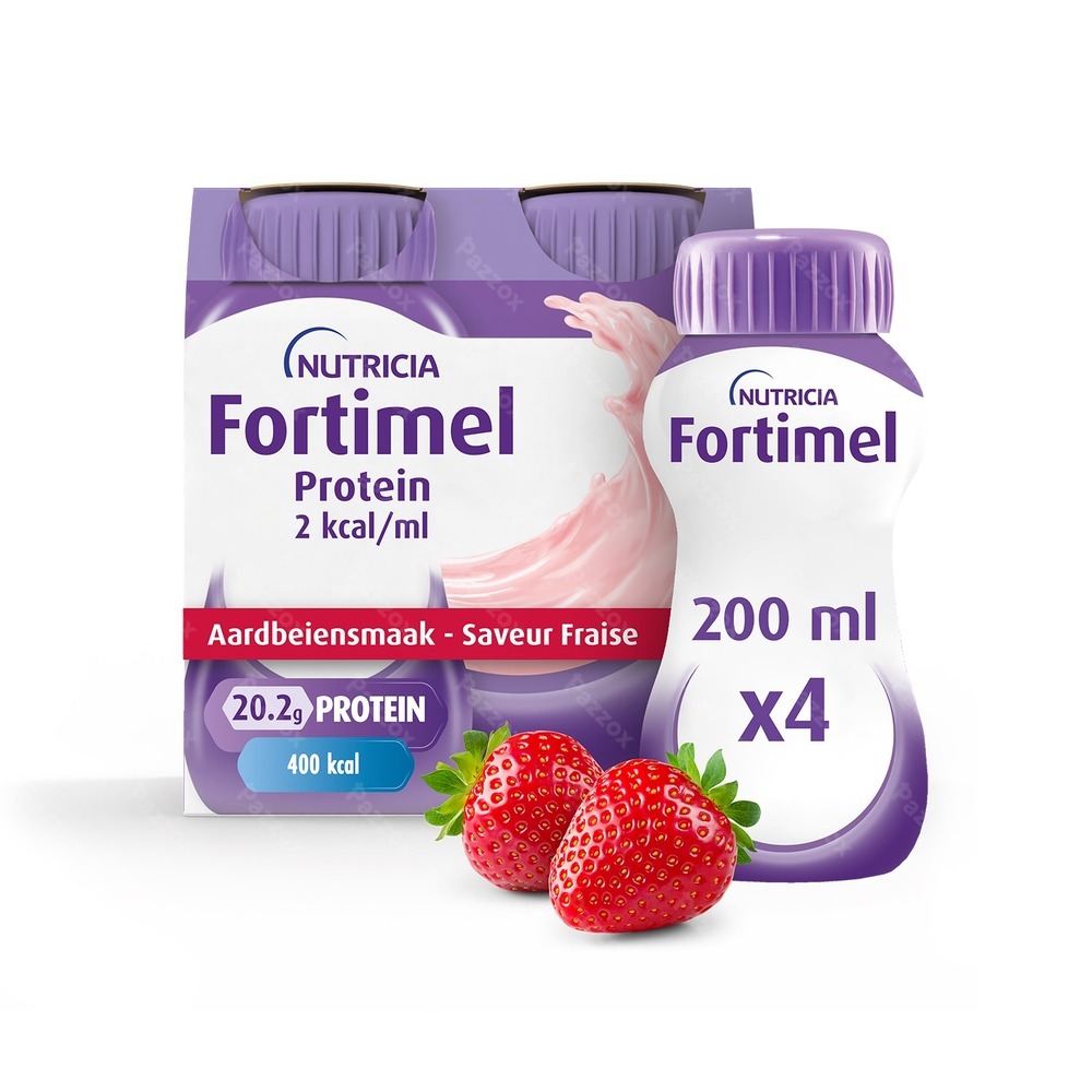 Fortimel Protein 2kcal Aardbei 4x200ml