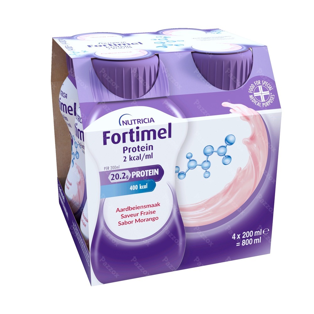 Fortimel Protein 2kcal Aardbei 4x200ml