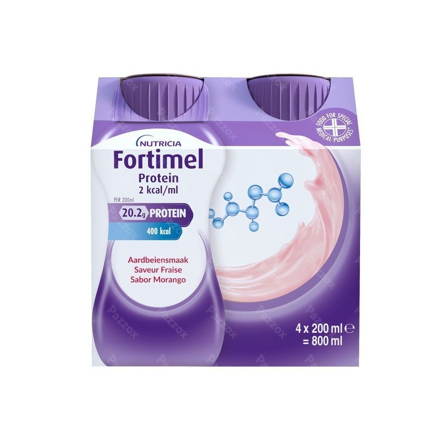 Fortimel Protein 2kcal Aardbei 4x200ml