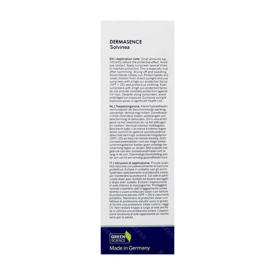Dermasence Solvinea Med Spf50+ 150ml