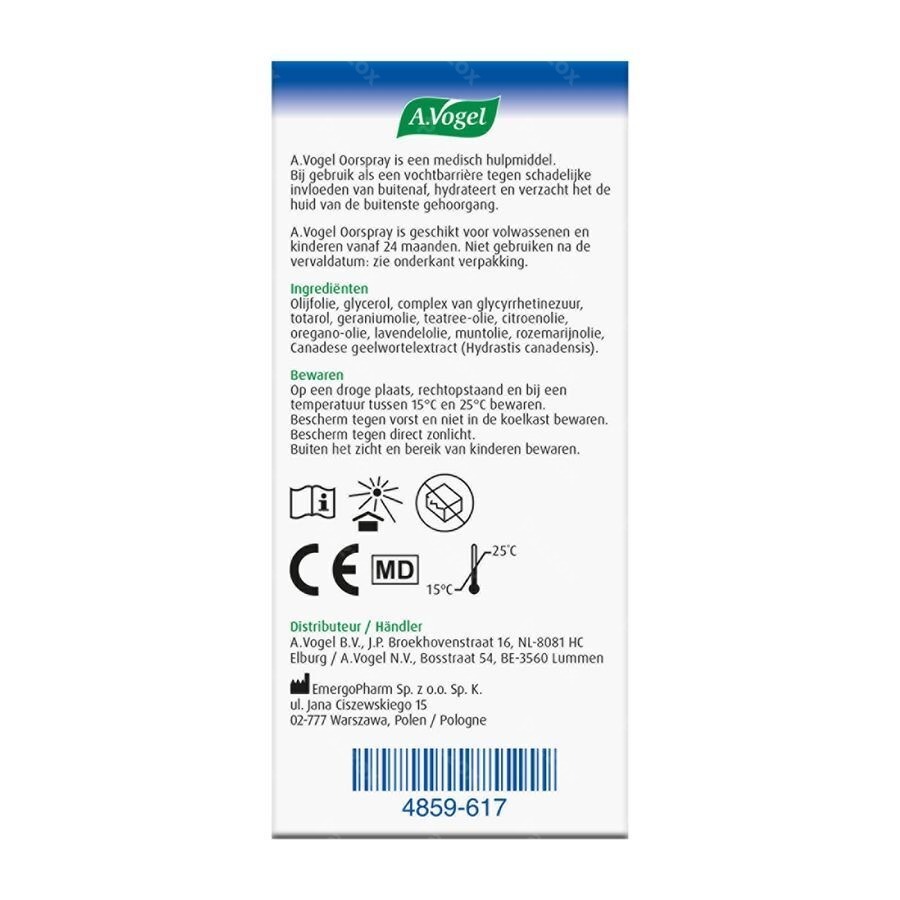 A.Vogel Oorspray Oorsmeer 10ml