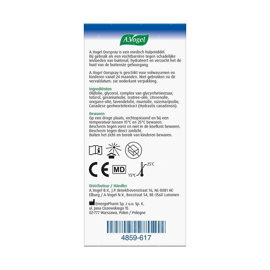 A.Vogel Oorspray Oorsmeer 10ml