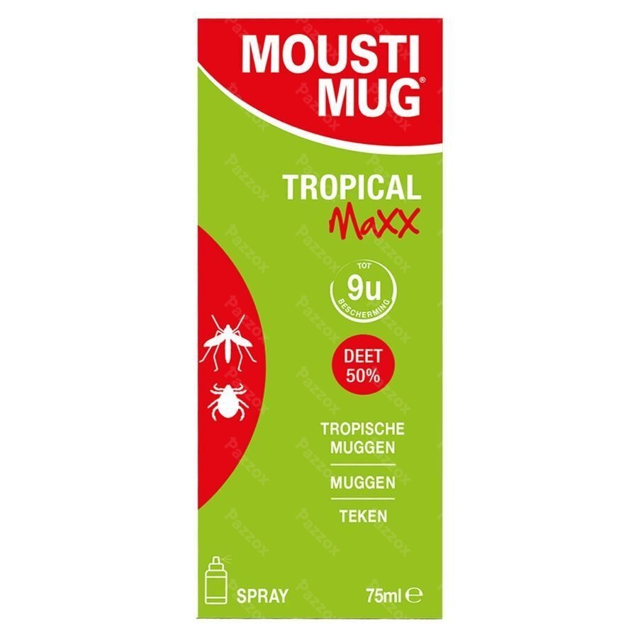 Moustimug Tropical Maxx Spray 50% Deet 75ml