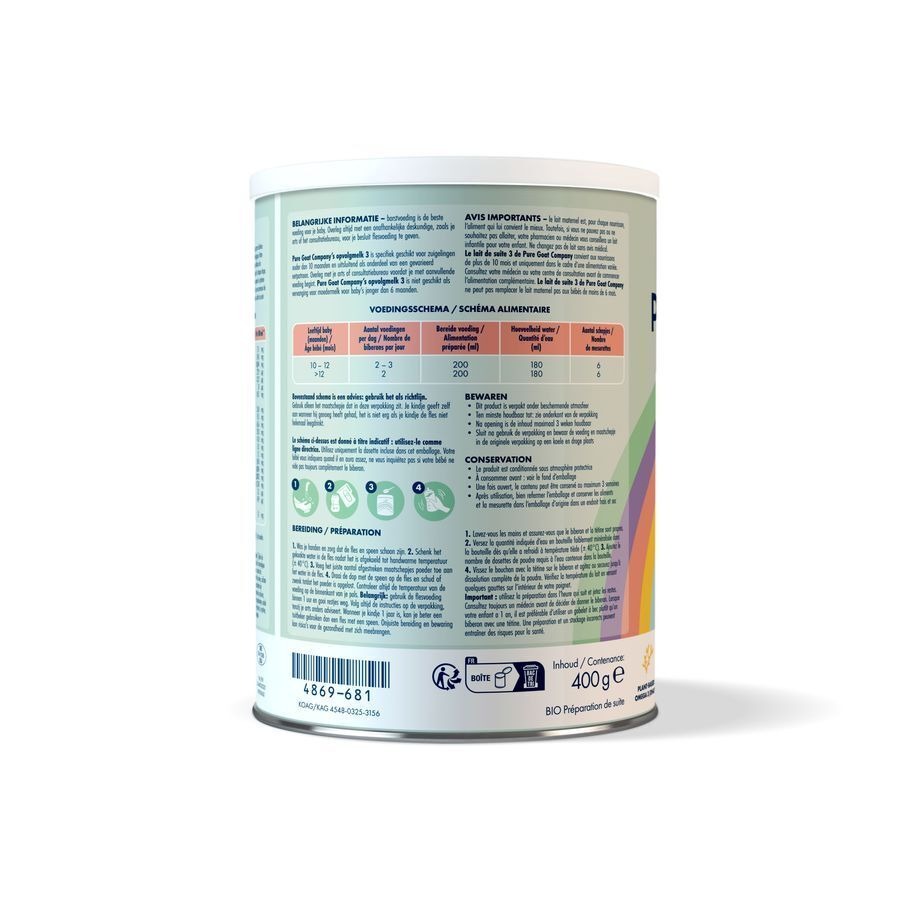Pure Goat Opvolgmelk 3 Pdr 400g