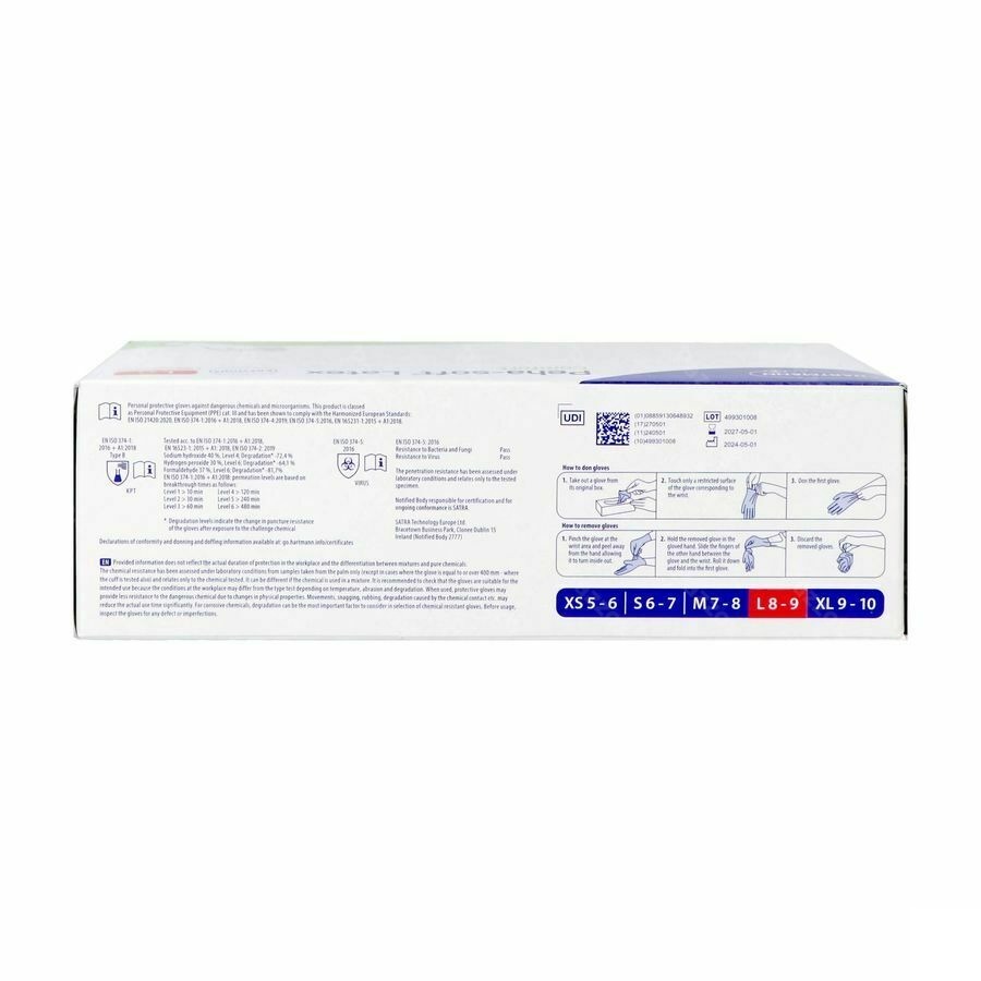 Peha Soft Handschoen Latex Comfort l 100 942023