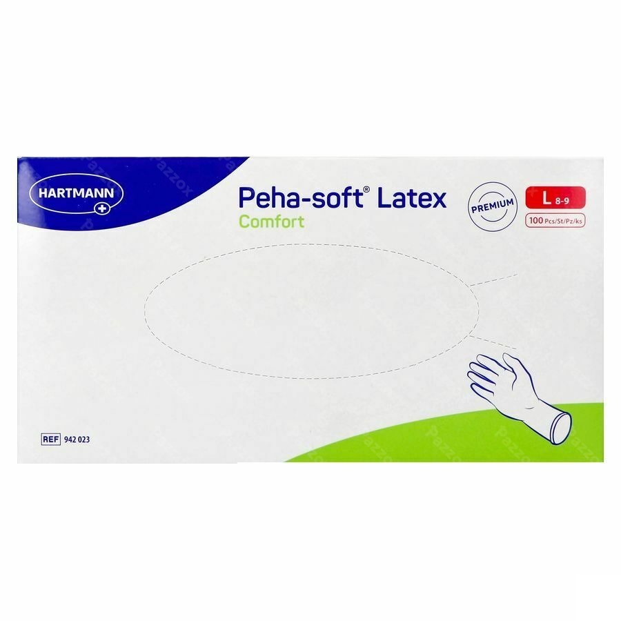 Peha Soft Handschoen Latex Comfort l 100 942023