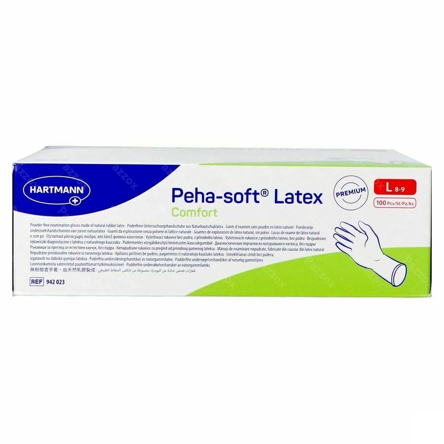 Peha Soft Handschoen Latex Comfort l 100 942023