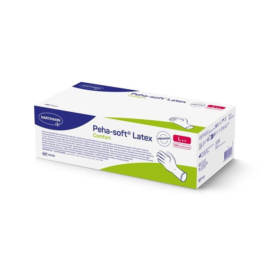 Peha Soft Handschoen Latex Comfort l 100 942023