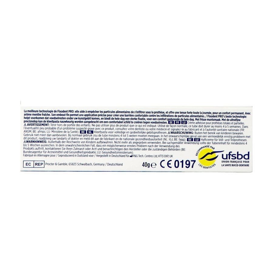 Fixodent Pro Ultimate Fresh Tube 40g