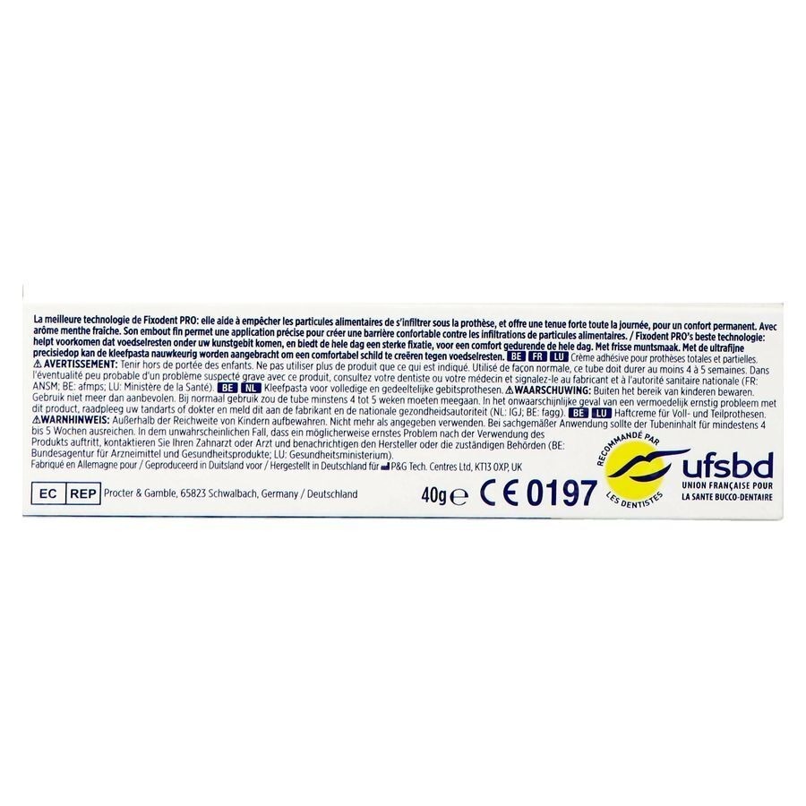 Fixodent Pro Ultimate Fresh Tube 40g