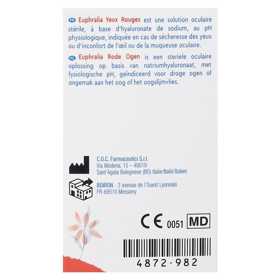 Boiron Euphralia Rode Ogen 10ml