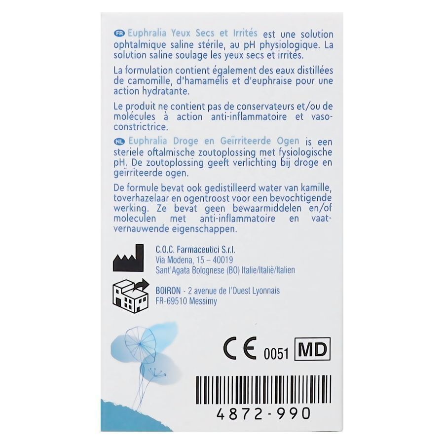 Boiron Euphralia Droge en Geïrriteerde Ogen 10ml