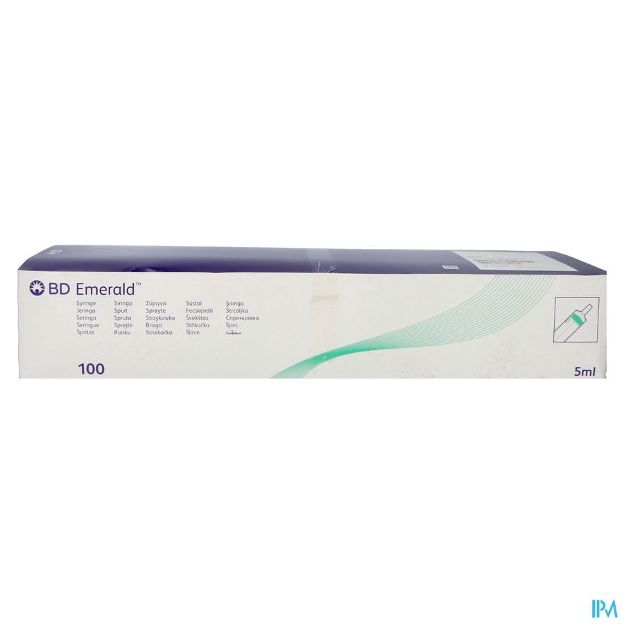 Bd Emerald 5ml Luer Slip+detach.needl.21gx40mm 100