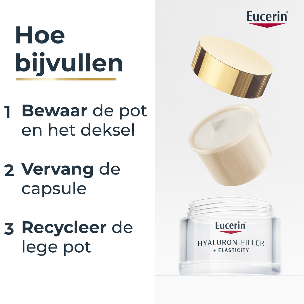 Eucerin Hyaluron-Filler + Elasticity Nachtcrème Navulling 50ml