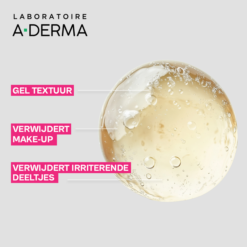 A-Derma Exomega Gezicht Kalmerende Reinigingsgel Huid met neiging tot atopisch eczeem 200 ml