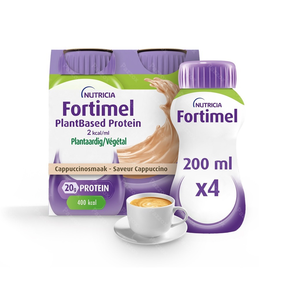 Fortimel Plantbased Protein 2Kcal Capuccinosmaak 4x200ml