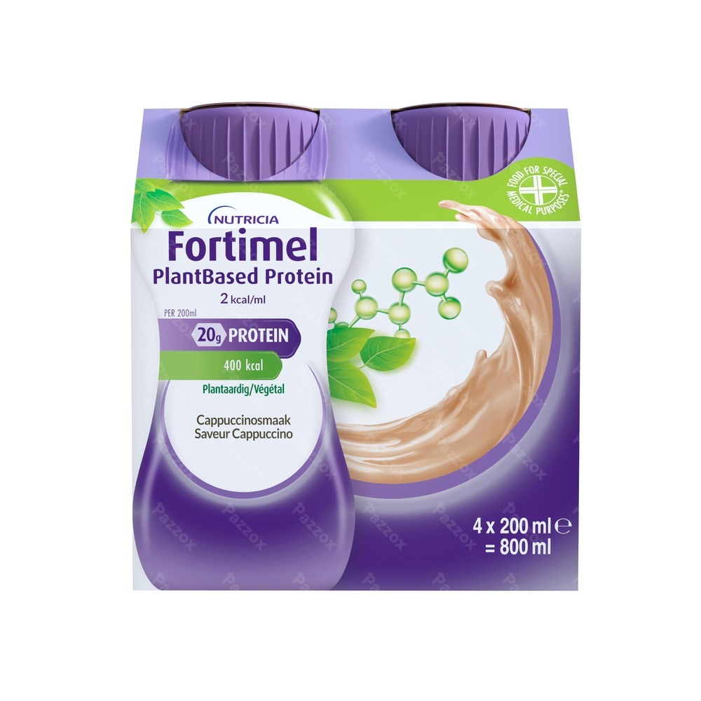 Fortimel Plantbased Protein 2Kcal Capuccinosmaak 4x200ml