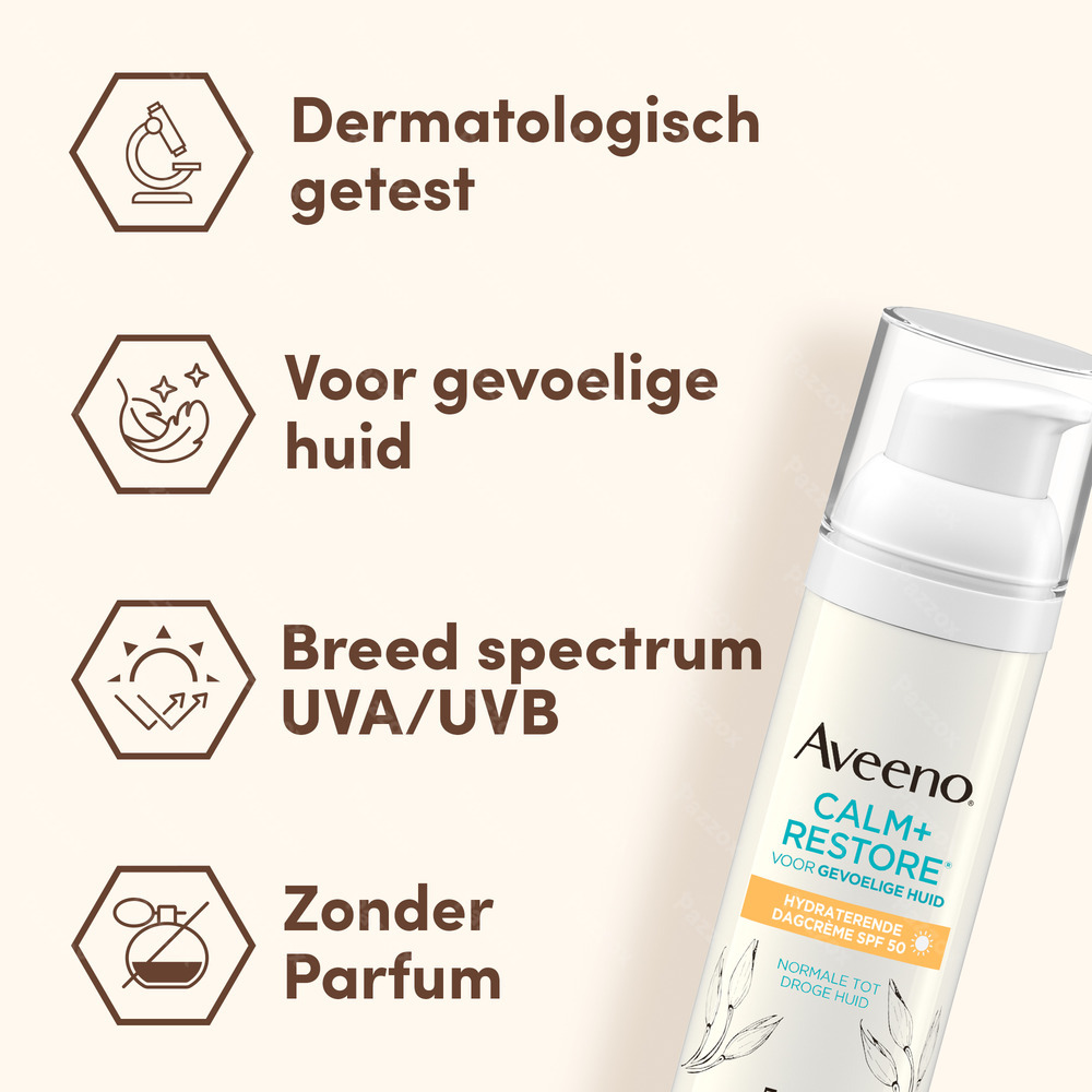 Aveeno Calm+Restore Hydraterende Lotion Spf50 50ml