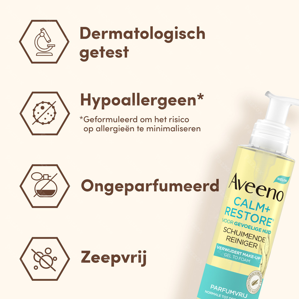 Aveeno Calm+Restore Foaming Cleanser 200ml