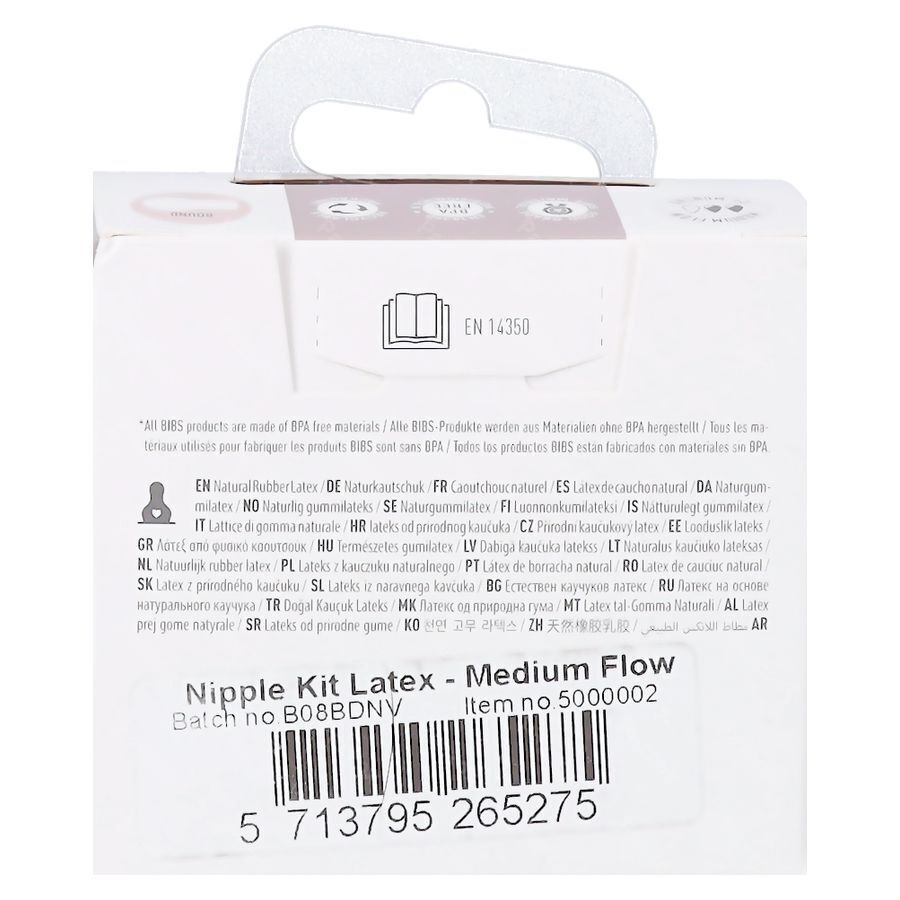 Bibs Zuigfles Spenen Latex Duopack M