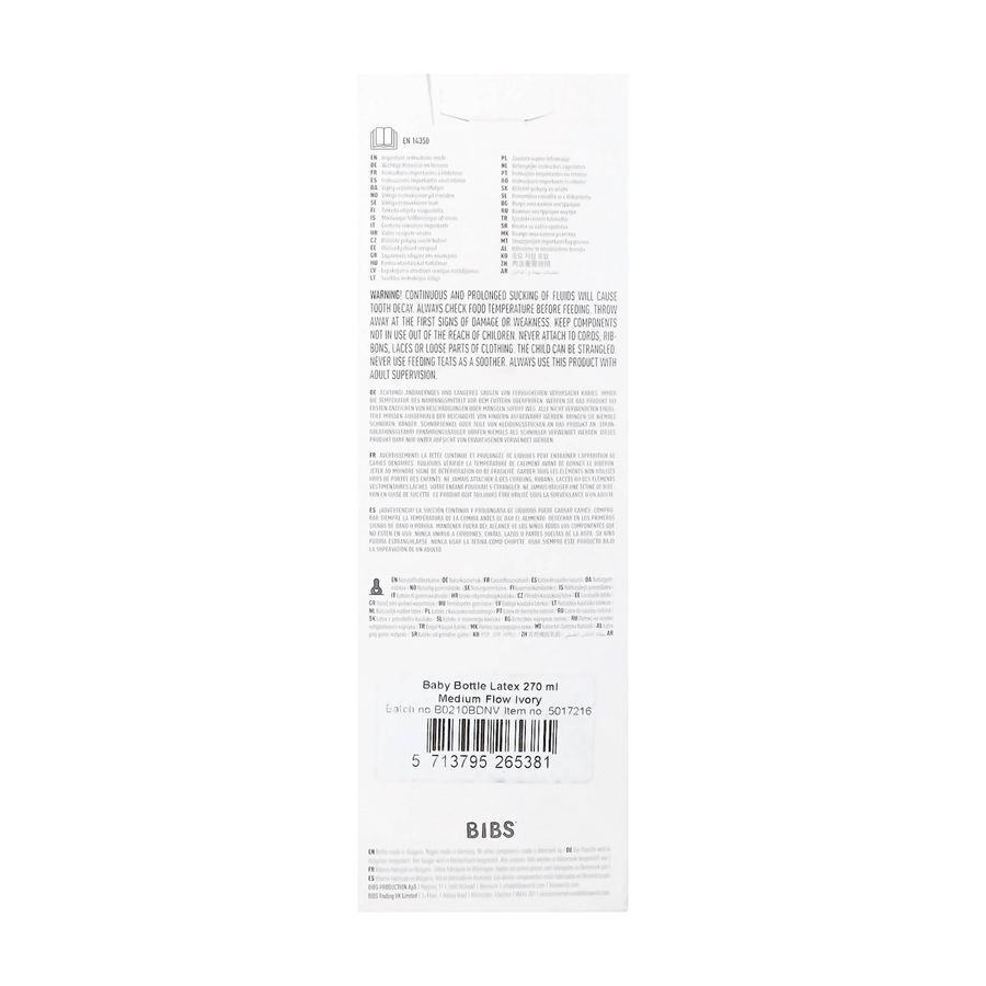 Bibs Zuigfles Complete Set Ivory 270ml