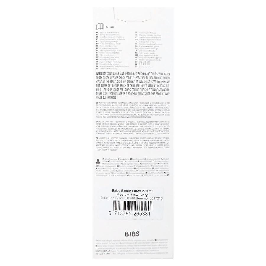 Bibs Zuigfles Complete Set Ivory 270ml