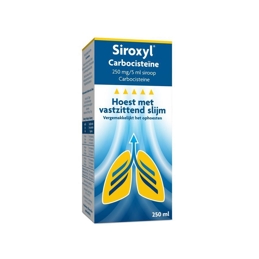 Siroxyl Carbocisteine 250mg/5ml Siroop 250ml afbeelding