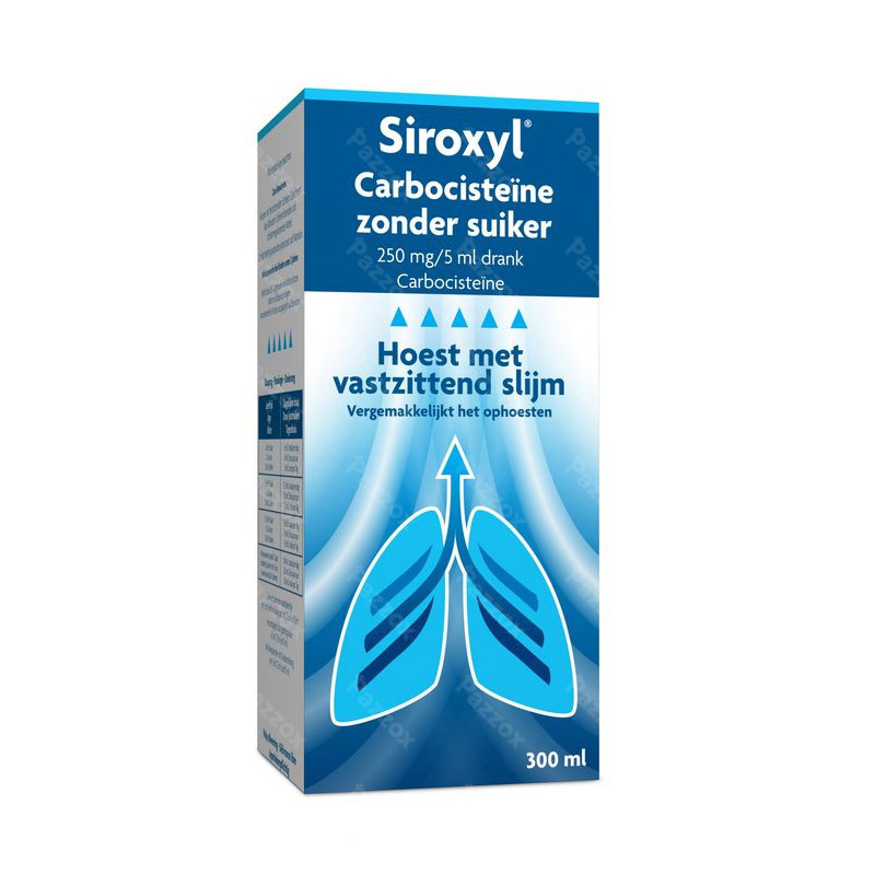 Siroxyl Carbocisteine Zonder Suiker 250mg/5ml 300ml