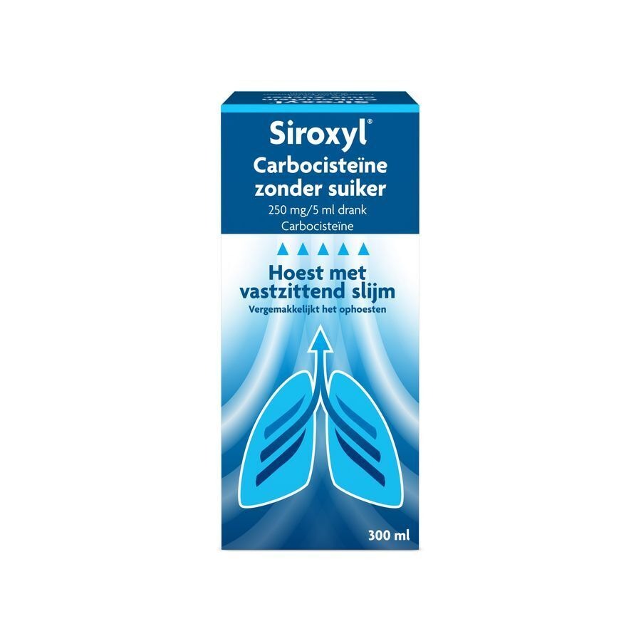 Siroxyl Carbocisteine Zonder Suiker 250mg/5ml 300ml