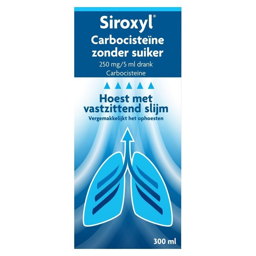 Siroxyl Carbocisteine Zonder Suiker 250mg/5ml 300ml