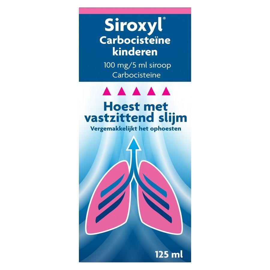 Siroxyl Carbocisteïne 100mg/5ml Siroop Kinderen 125 ml