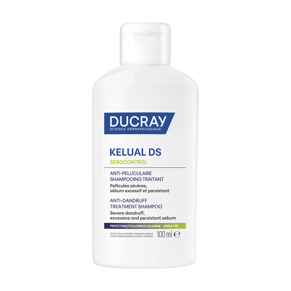 Ducray Kelual DS Sebocontrol Behandelende Anti-roos Shampoo, Ernstige schilfers, Overmatig en hardnekkig talg 100ml