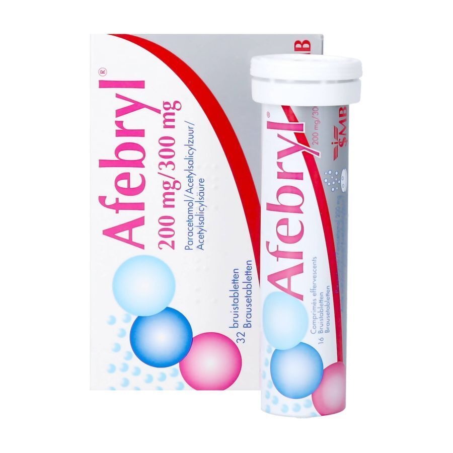 Afebryl 200mg/300mg 32 Bruistabletten