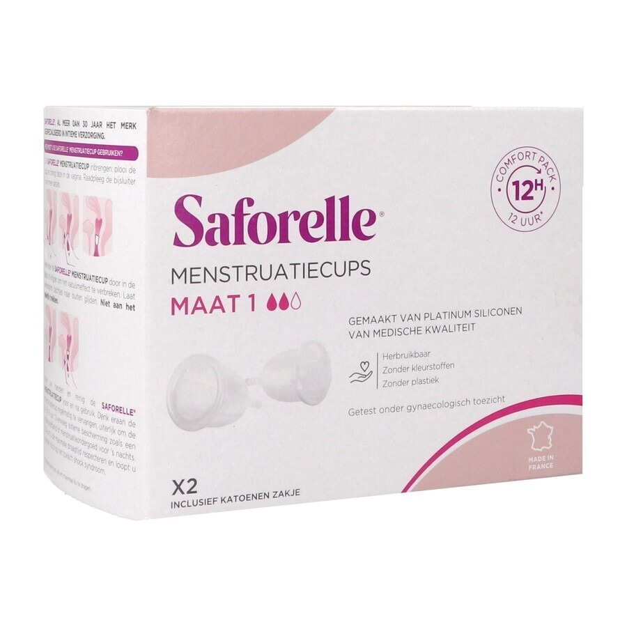Saforelle Menstruatiecups Pack Comfort 12h T1