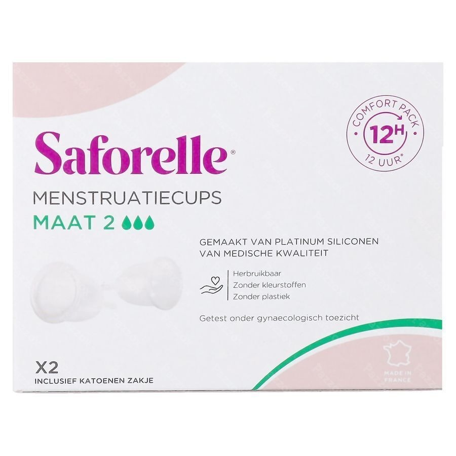 Saforelle Menstruatiecups Pack Comfort 12h T2