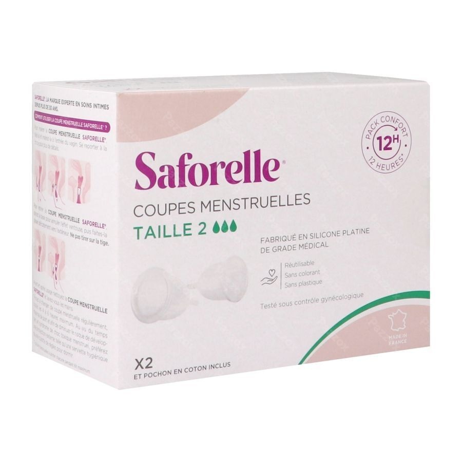 Saforelle Menstruatiecups Pack Comfort 12h T2