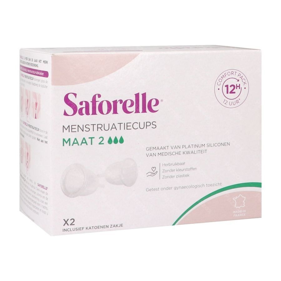 Saforelle Menstruatiecups Pack Comfort 12h T2