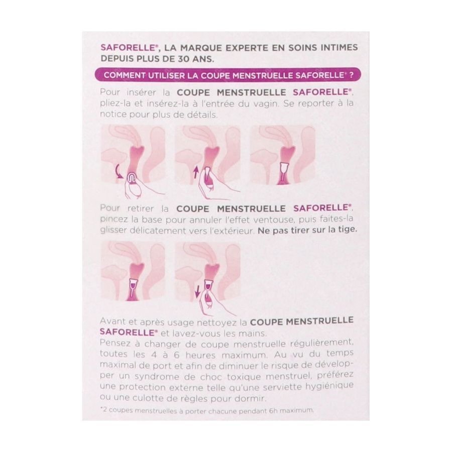 Saforelle Menstruatiecups Pack Comfort 12h T2