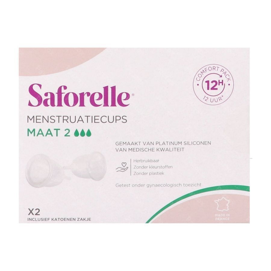 Saforelle Menstruatiecups Pack Comfort 12h T2