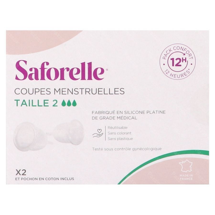 Saforelle Menstruatiecups Pack Comfort 12h T2