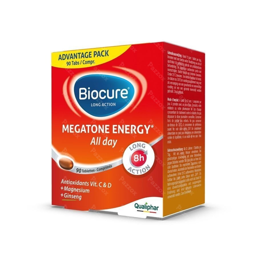 Biocure Long Action Megatone Energy 90 Tabletten