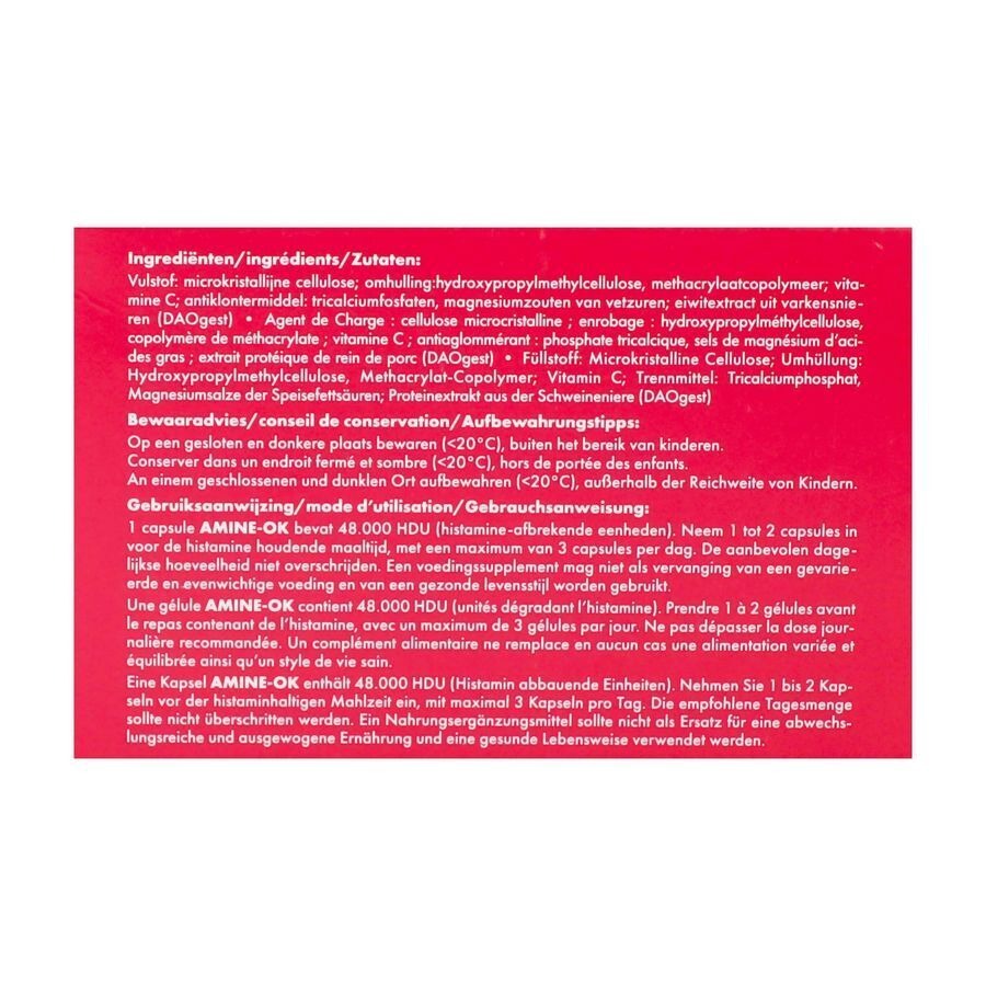Revogan Amine-Ok Histamine Afbraak 40 Capsules