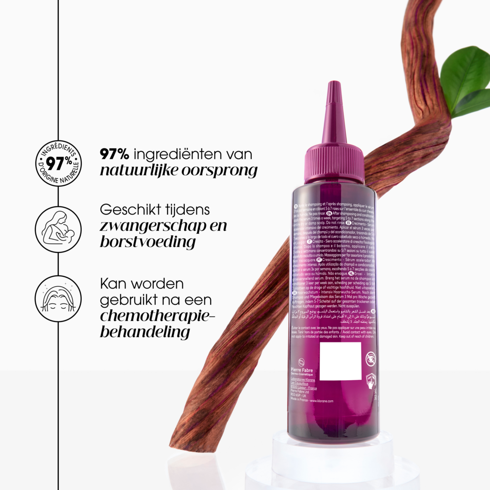 Klorane Kinine Groei serum Intens Groeiversnellend 100ml